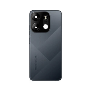 Tecno Spark Go 2023 Housing Middle Frame With Side Button and Replacement Battery Back Door For Spark Go 2023 - Black
