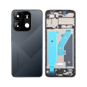 Tecno Spark Go 2023 Rear Complete Body Casing Housing Replacement For Spark Go 2023 - Black