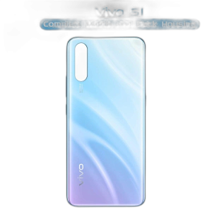 Vivo S1 Housing Middle Frame With Side Button and Camera Lens Body Casing Replacement For S1 - Blue