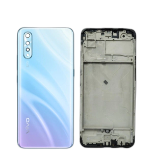 Vivo S1 Housing Middle Frame With Side Button and Camera Lens Complete Body Casing Replacement For S1 - Blue