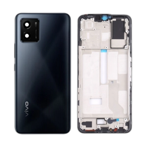 Vivo Y01 Rear Complete Body Casing Housing With Camera Lens Replacement For Vivo Y01 - Black