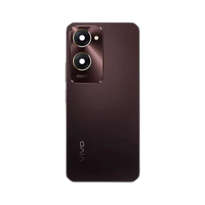 Vivo Y18 Housing Middle Frame With Side Button and Replacement Battery Back Door For Y18 - Brown