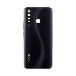 Vivo Y19 Rear Back Body Casing Housing Replacement Battery Back Door With Side Buttons And Camera Lens For Vivo Y19 - Black