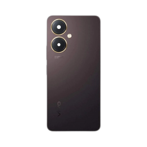 Vivo Y27 Housing Middle Frame With Side Button and Replacement Battery Back Door For Y27 - Burgundy