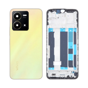 Vivo Y35 Rear Complete Body Casing Housing With Camera Lens Replacement For Vivo Y35 - Golden
