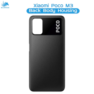 Xiaomi Poco M3 Rear Back Body Casing Housing Replacement Battery Back Door For Xiaomi Poco M3 - Black