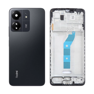 Xiaomi Redmi 13C Rear Complete Body Casing Housing Replacement For Redmi 13C - Black