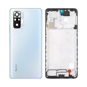 Xiaomi Redmi Note 10 Pro Rear Complete Body Casing Housing With Camera Lens Replacement For Redmi Note 10 Pro - Blue
