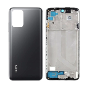 Xiaomi Redmi Note 10 Rear Complete Body Casing Housing Replacement For Redmi Note 10 - Black