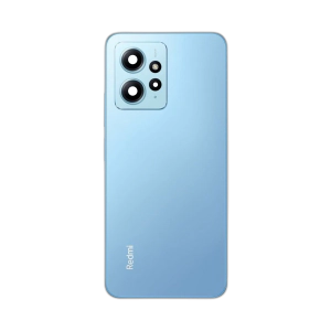 Xiaomi Redmi Note 12 Housing Middle Frame With Side Button and Replacement Battery Back Door For Redmi Note 12 - Blue