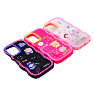 Vivo Y33s - Y21 - Y21s - Y21T - Y21A Back Cover Fancy Wave Style Kitty Case For Y33s