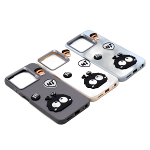 Infinix Smart 9 - Hot 50i Back Cover Fancy Soft Ring Kitty Case For Smart 9