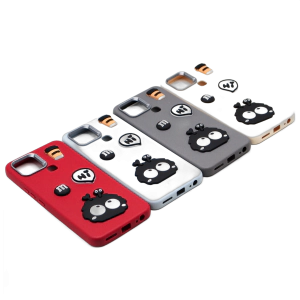 Infinix Smart 6 Back Cover Fancy Soft Ring Kitty Case For Smart 6