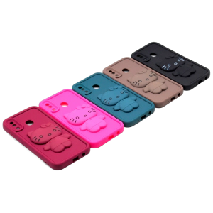 Samsung A20 - A30 Back Cover Fancy Soft Mirror Kitty Case For Galaxy A20