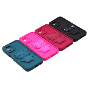 Samsung A12 Back Cover Fancy Soft Mirror Kitty Case For Galaxy A12