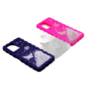 Xiaomi Redmi Note 12 Back Cover Fancy Wave Style Glitter Case For Redmi Note 12