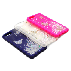 Apple iPhone 7 Plus - 8 Plus Back Cover Fancy Wave Style Glitter Case For iPhone 7 Plus