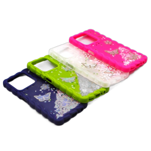 Realme C61 - C63 - Note 60 Back Cover Fancy Wave Style Glitter Case For C61