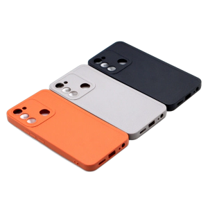 Tecno Spark 8C Back Cover Spigen Leather Soft Case Back Cover For Spark 8C