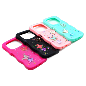 Infinix Note 40 Back Cover Fancy Glitter Butterfly Style Cover Case For Note 40