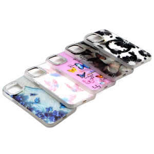 Apple iPhone 12 - 12 Pro Back Cover Ring Stone Glitter Ladies Case For iPhone 12 - 12 Pro