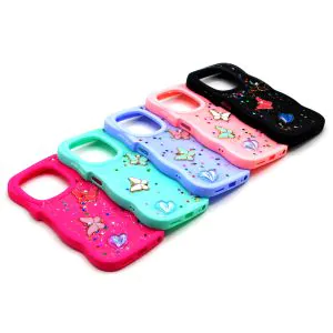 Infinix Smart 8 - Hot 40i - Spark 20 - 20C - 10 - 10C - 10 Pro - Go 2024 - Pop 8 Back Cover Fancy Glitter Butterfly Style Cover Case For Smart 8