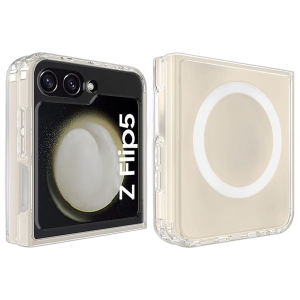 Samsung Z Flip 5 Back Cover Magnatic Magsafe Transparent Case For Galaxy Z Flip 5