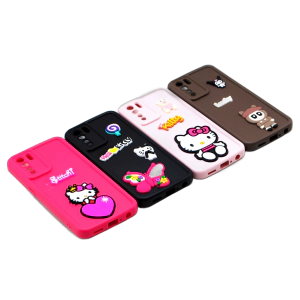 Oppo F15 - Reno 3 Back Cover Multicolour Soft Kitty Case
