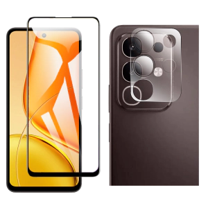 Vivo Y29 Glass Protector 5D-10D-11D-21D-9D Full Coverage + Back Rear Camera 9H Gorilla Flexible Protectior