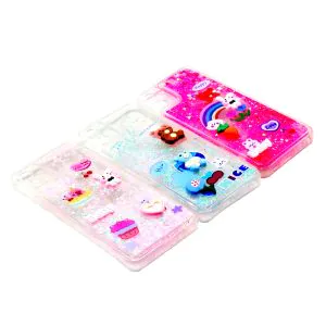 Samsung A05 Back Cover Water Glitter Shiny Soft Silicon Case For Galaxy