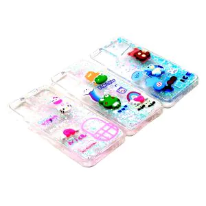 Samsung A03s Back Cover Water Glitter Shiny Soft Silicon Case For Galaxy