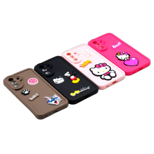 Samsung A56 Back Cover Multicolour Soft Kitty Case For Galaxy