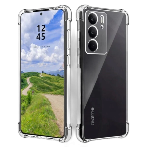 Realme C75 Back Cover Transparent Extra Bumper Anti Shock Soft Crystal Clear Case