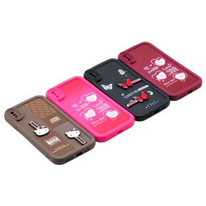 Apple iPhone X Max - XS Back Cover Multicolour Soft Kitty Case