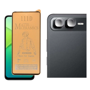 Infinix Smart 10 Plus Matte Glass Protector Ceramic + Back Rear Camera 9H Gorilla Flexible