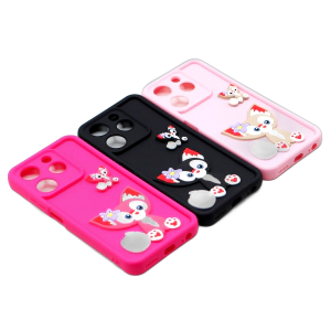Tecno Spark 10 Pro Back Cover Multicolour Soft Kitty Case