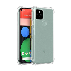 Google Pixel 5 Back Cover Transparent Extra Bumper Anti Shock Soft Crystal Clear Case