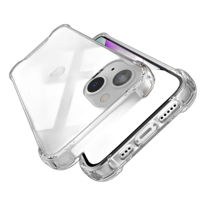 Apple iPhone 15 Plus Back Cover Transparent Extra Bumper Anti Shock Soft Crystal Clear Case