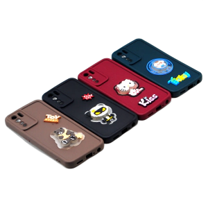 Oppo F15 - Reno 3 Back Cover Cute Kitty with Blinking Lights – Soft & Colorful Phone Case