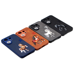 Vivo X200 FE Back Cover POLO Design Leather Type Soft