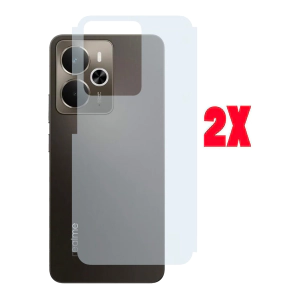 Realme 14 Back Protector Carbon Fiber Matte Soft Skin Sheet For - 2Pcs