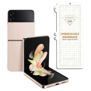 Samsung Z Flip 4 Front Membrane Sheet Protector Edge To Shiny Film For Galaxy