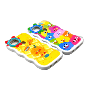 Oppo A5s - F9 A12 A7 Back Cover Fancy Wave Style Printed Case