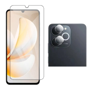 Realme Note 70 Glass Protector Polish Screen Tempered + Back Rear Camera 9H Gorilla Flexible