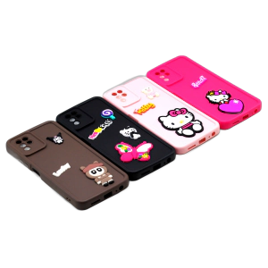 Infinix Note 10 Back Cover Multicolour Soft Kitty Case