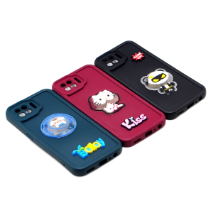 Oppo F17 Back Cover Cute Kitty with Blinking Lights – Soft & Colorful Phone Case