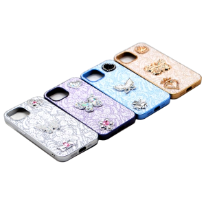 Apple iPhone 14 Back Cover Fancy Butterfly Glitter Stuff Case