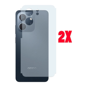 Oppo A5x Back Protector Carbon Fiber Matte Soft Skin Sheet For - 2Pcs