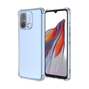 Xiaomi Redmi 12C - Poco C55 Back Cover Transparent Extra Bumper Anti Shock Soft Crystal Clear Case
