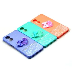 Oppo A17 Back Cover Fancy Still Glitter Style Case